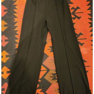 NEW Vintage La Banga Black Wide-Leg Pants, High Waist, Back Zip Closure Size M